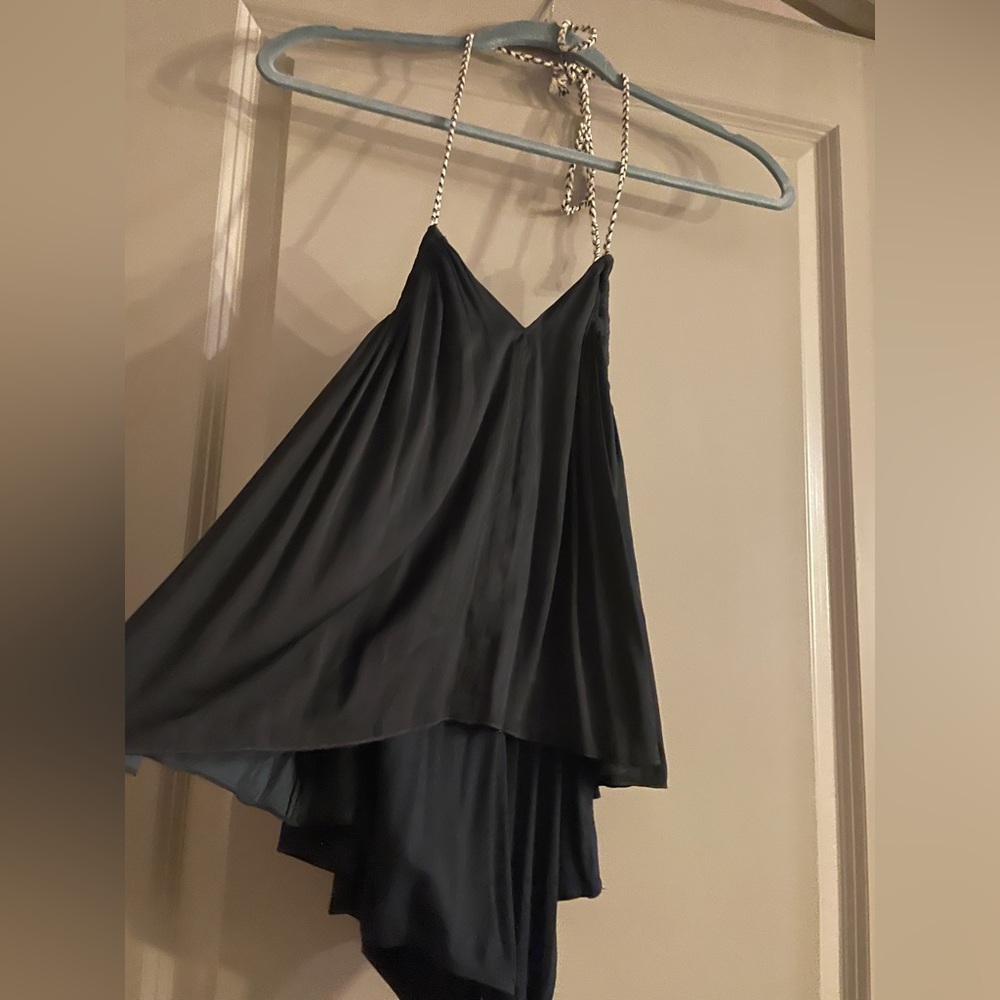 free people black halter bodysuit